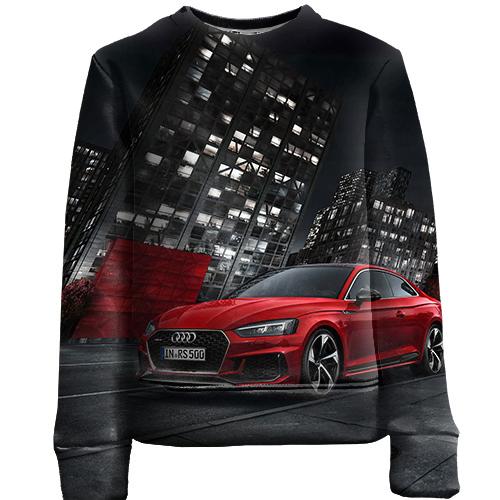 Дитячий 3D світшот Audi Red and Black