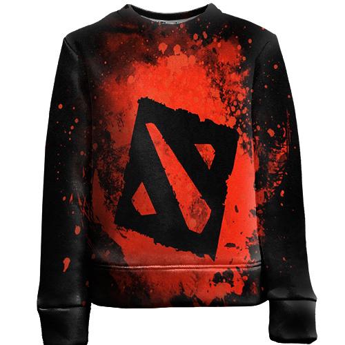 Детский 3D свитшот Dota 2  арт брызги