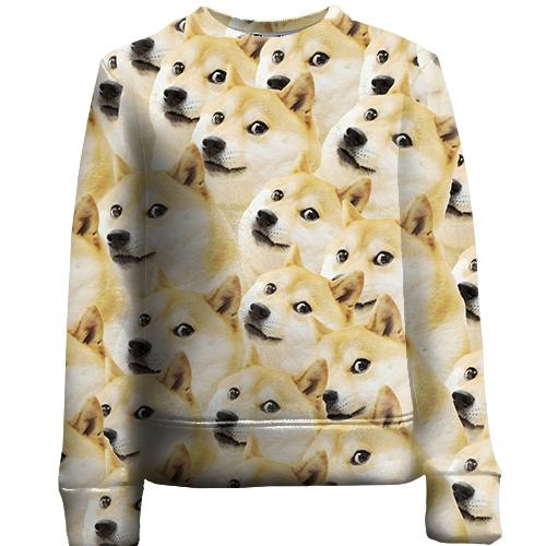 Дитячий 3D світшот Doge