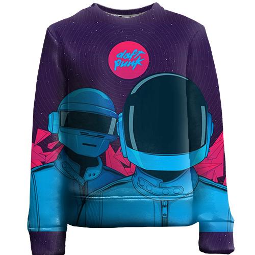 Детский 3D свитшот с Daft Punk (арт)
