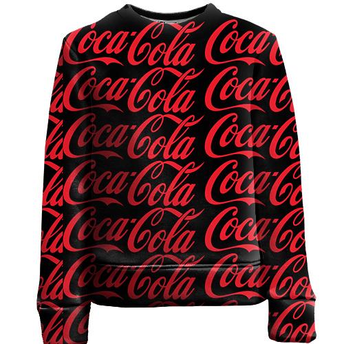 Детский 3D свитшот Coca Cola pattern