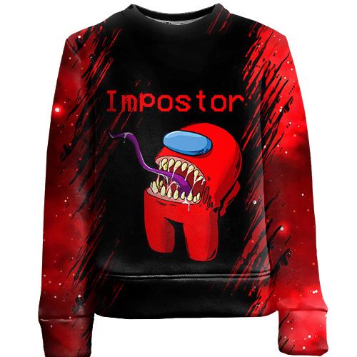 Дитячий 3D світшот Among us Impostor