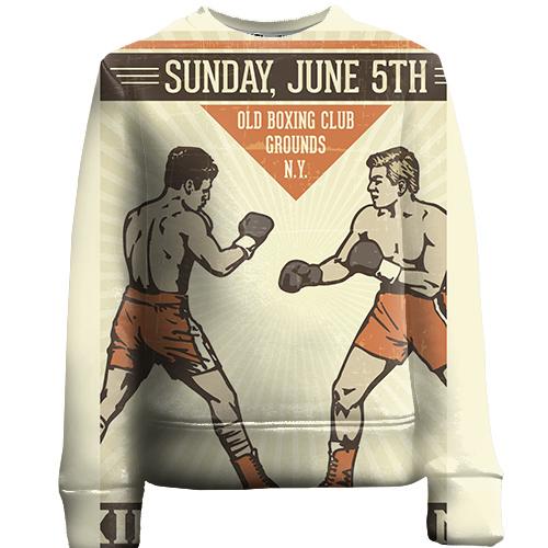 Детский 3D свитшот Retro boxing