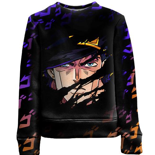 Дитячий 3D світшот Обличчя Джотаро - JOJO`S BIZARRE ADVENTURE