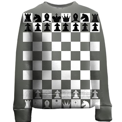 Дитячий 3D світшот з шахівницею