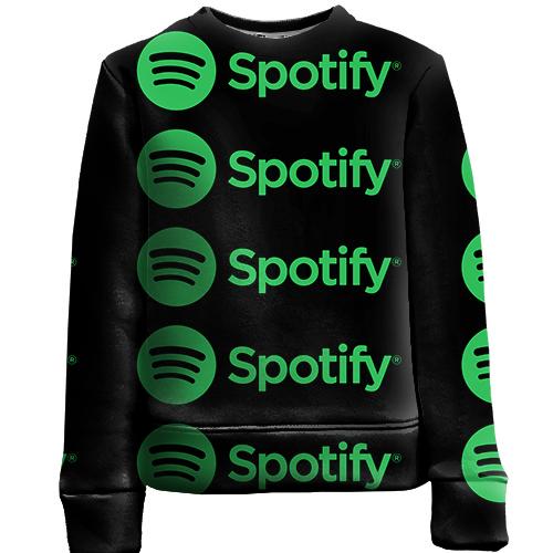 Детский 3D свитшот Spotify pattern
