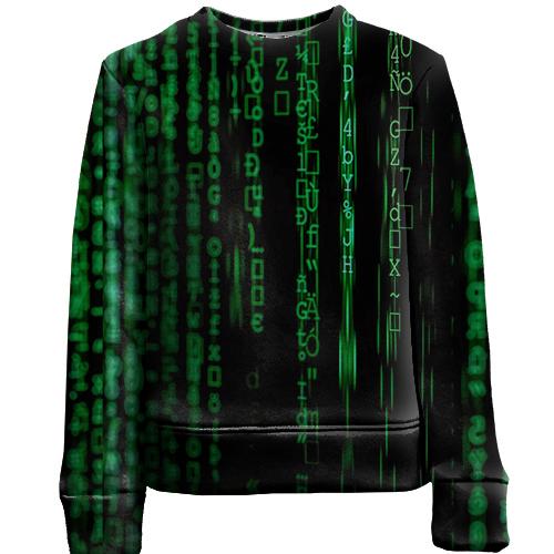 Детский 3D свитшот Matrix pattern