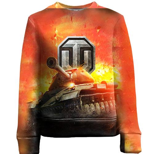 Детский 3D свитшот World of Tanks (Fire)
