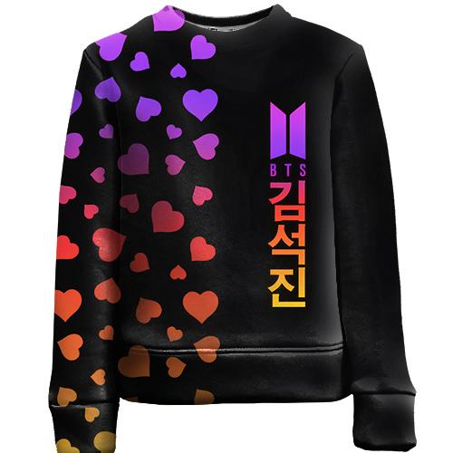 Детский 3D свитшот Hearts BTS