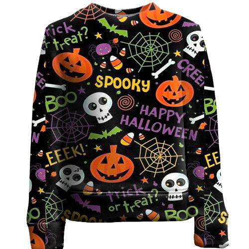 Детский 3D свитшот Happy Halloween