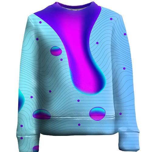 Детский 3D свитшот с лавовой жидкостью