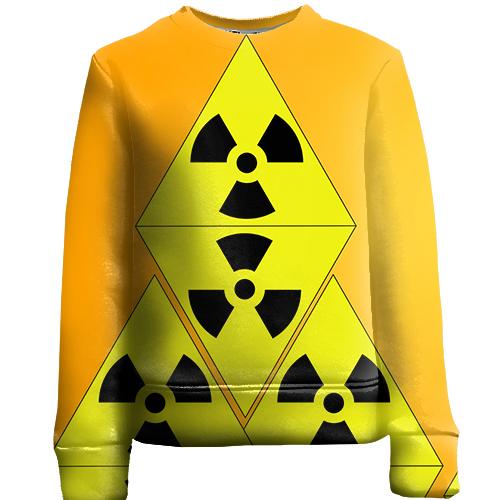 Детский 3D свитшот со знаками радиации