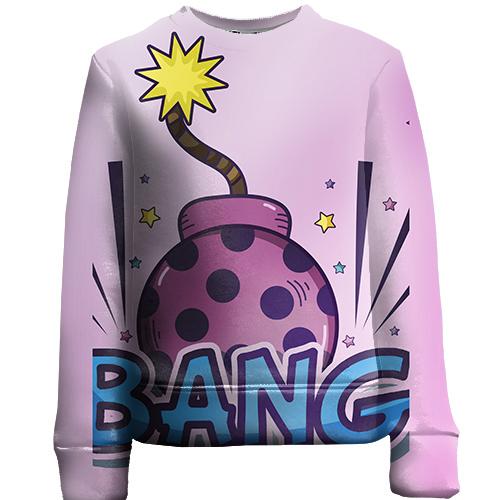 Дитячий 3D світшот Pop art Bang