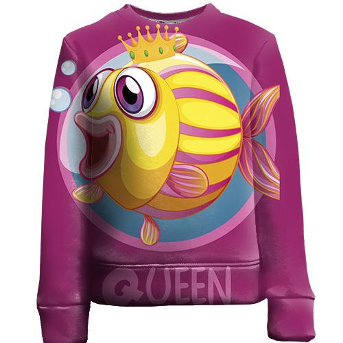Детский 3D свитшот Queen fish