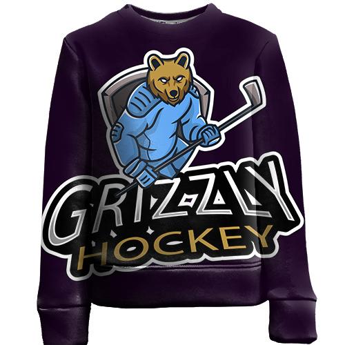 Детский 3D свитшот Grizzly Hockey