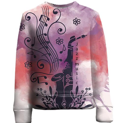 Детский 3D свитшот Music Festival Juzz