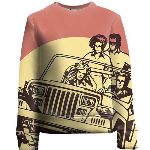 Детский 3D свитшот Road Jeep