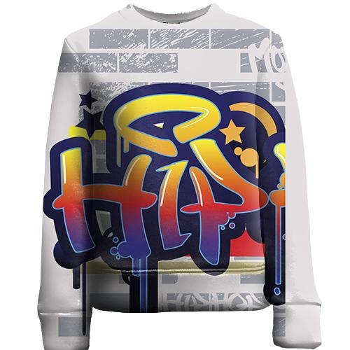 Детский 3D свитшот Hip Hop graffiti