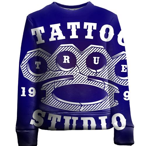 Детский 3D свитшот с кастетом и Tattoo studio