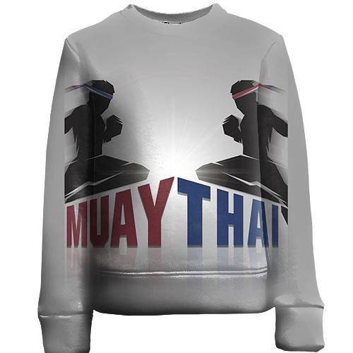 Дитячий 3D світшот з борцями Muay Thai