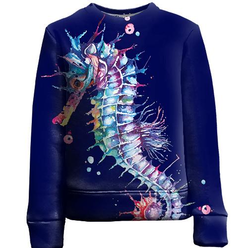 Детский 3D свитшот Sea ​​Horse Art