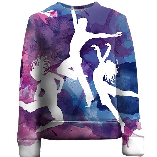 Детский 3D свитшот Watercolor Dancing