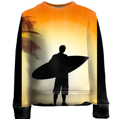 Дитячий 3D світшот Surfer with Board 2