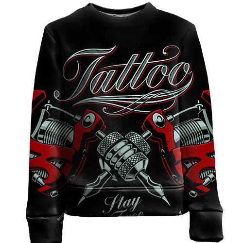Дитячий 3D світшот Tattoo machines