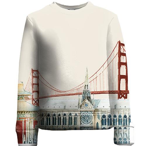 Детский 3D свитшот World Attractions 2