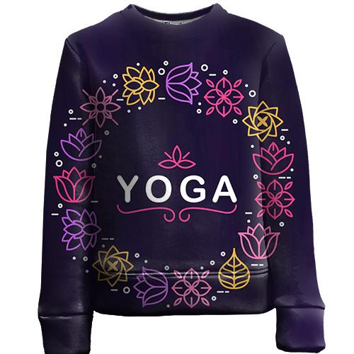 Детский 3D свитшот YOGA