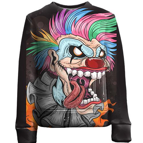Дитячий 3D світшот Crazy Clown
