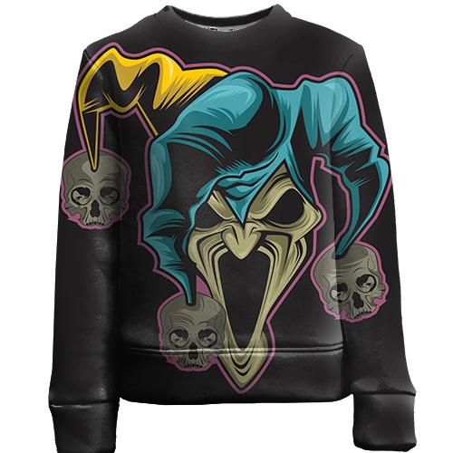 Детский 3D свитшот Scary Joker