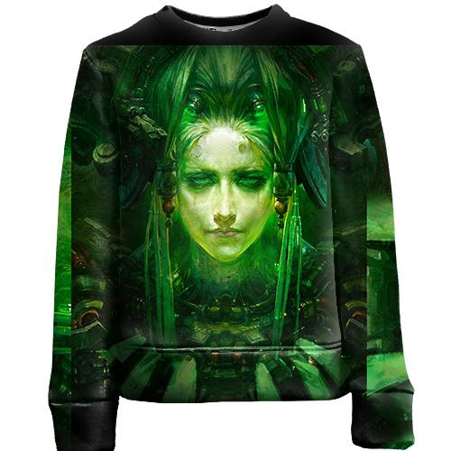 Дитячий 3D світшот Cyber Woman