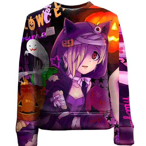 Дитячий 3D світшот Anime halloween girls