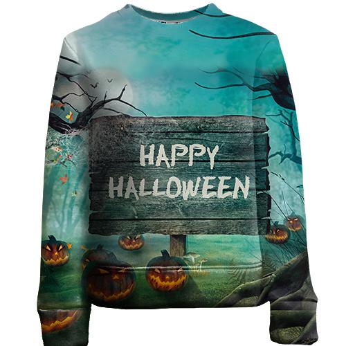 Детский 3D свитшот Happy Halloween.