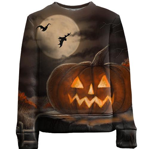 Дитячий 3D світшот Halloween pumpkin art 4