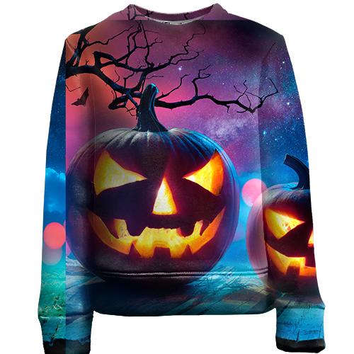 Дитячий 3D світшот Halloween pumpkins 2
