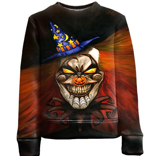 Детский 3D свитшот Halloween clown art