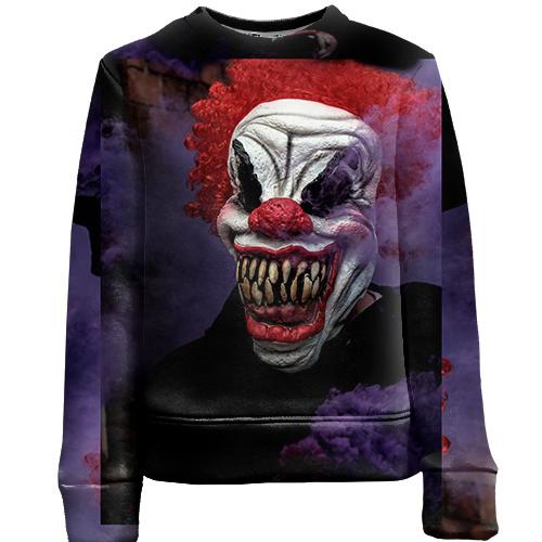 Детский 3D свитшот Halloween clown art 2