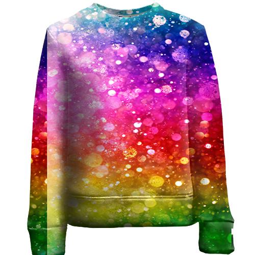 Детский 3D свитшот Rainbow pattern.