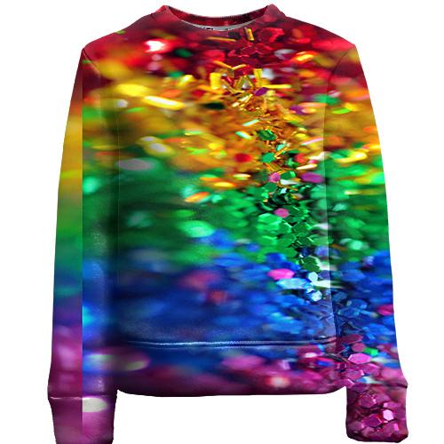 Детский 3D свитшот Rainbow sequins