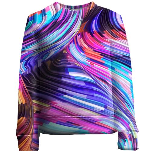 Детский 3D свитшот Neon abstraction