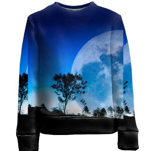 Детский 3D свитшот Great moon