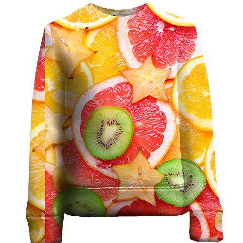 Детский 3D свитшот Citrus pattern