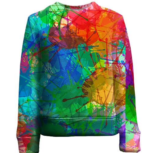 Детский 3D свитшот Multicolored blots