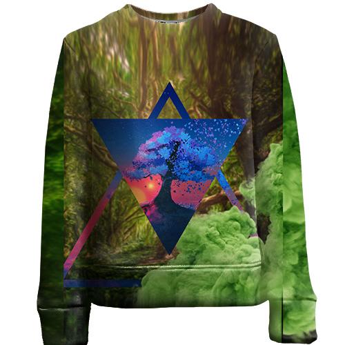 Детский 3D свитшот Nature abstraction