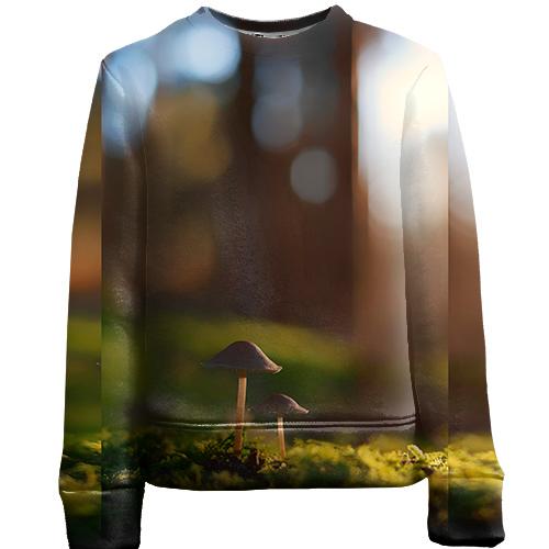Дитячий 3D світшот Mushrooms sunshine