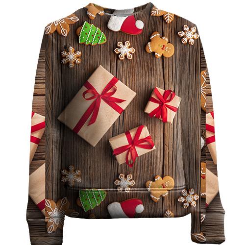 Дитячий 3D світшот New Year gifts 3