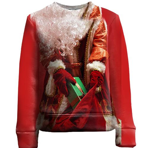 Детский 3D свитшот Santa Claus with a bag