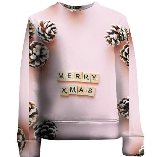 Дитячий 3D світшот Merry Christmas 2